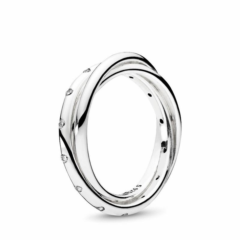 Pandora Australia Swirling Symmetry Stackable Ring - Sterling Silver | MYOTFQ475